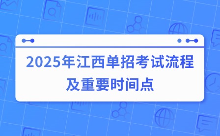 2025年江西單招考試流程及重要時間點